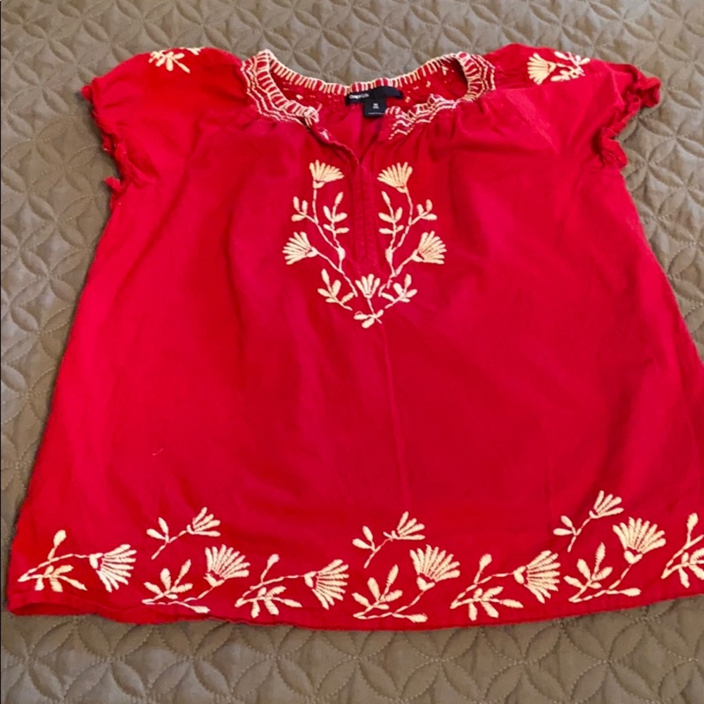 Gap size 8 kids red blouse